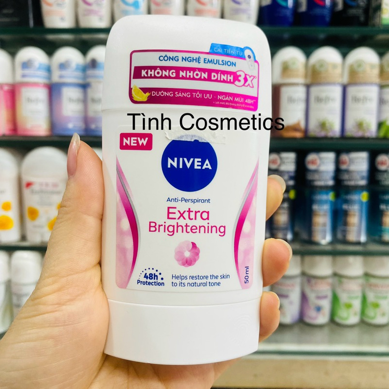 Lăn Nách Sáp Khử Mùi Nivea, sáp lăn khử mùi trắng mịn mờ vết thâm,khử mùi khô thoáng,không cồn, chốn