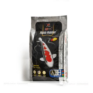 Cám cá Koi Aquamaster Hi Growth( Cám siêu tăng trưởng ) cám hạt nổi, không đục nước, túi 5kg, 10kg