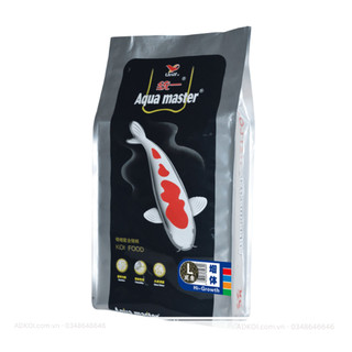 Cám cá Koi Aquamaster Hi Growth( Cám siêu tăng trưởng ) cám hạt nổi, không đục nước, túi 5kg, 10kg