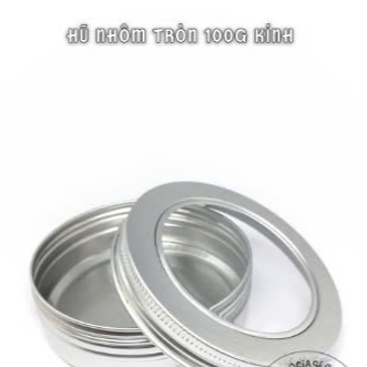 HŨ NHÔM KÍNH 100G