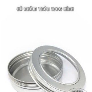 HŨ NHÔM KÍNH 100G