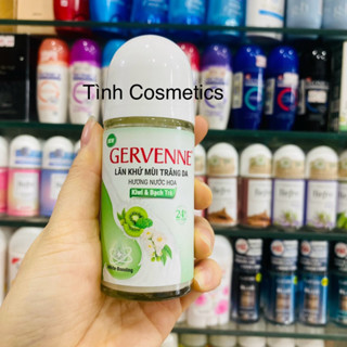  Lăn khử mùi trắng da Gervenne Kiwi & Bạch Trà 50ml khử mùi nữ hương nước hoa giảm tiết ngăn mùi mồ hôi 