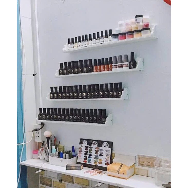 Kệ Nail rời để sơn móng [ Nhiều màu] đa năng dễ lắp đặt, trang trí phòng nail-spa