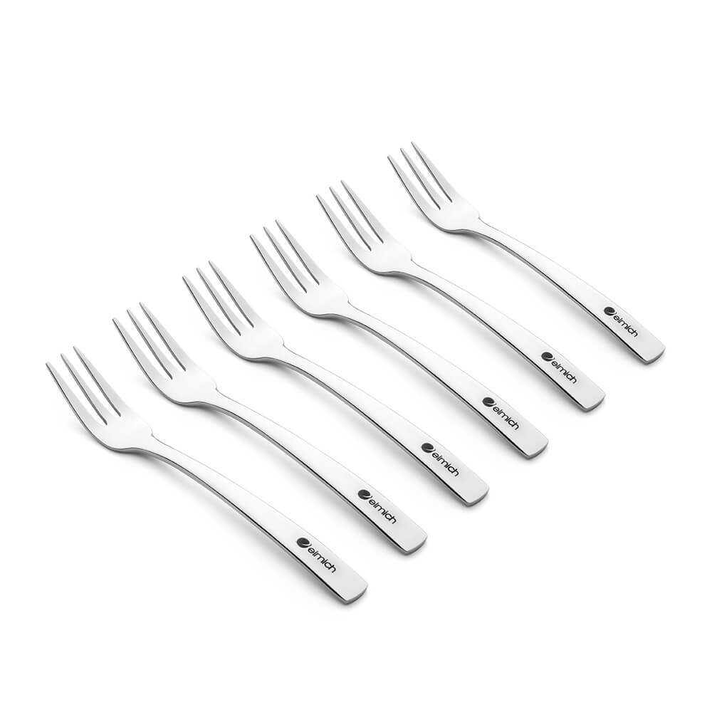 Bộ dĩa tráng miệng 6 chiếc Elmich EL0002D128; EL0002D189 inox 304 cao cấp