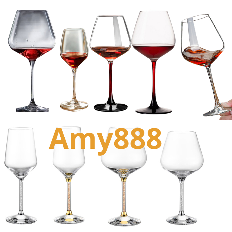 (Ly lẻ) Ly vang, ly vang đẹp, ly vang đỏ, ly chân nhũ, ly vang cao cấp //