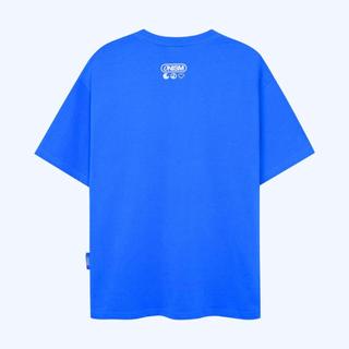 Áo thun basic Onism Stu  xanh coban - unisex form rộng cotton 240gsm in logo lụa 3 lớp bền màu
