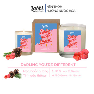  Nến thơm hương Xạ Hương & Gỗ Thông  2 size lựa chọn  Labbi Scented Candle 