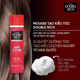 Xịt Tóc Double Rich Hair Mousse Soft Hold 150ml