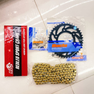  Combo Sên Redleo - Nhông Dĩa Recto cho các dòng xe Winner  Sonic  Exciter 135 150 155  Raider  Future  Wave  Dream 