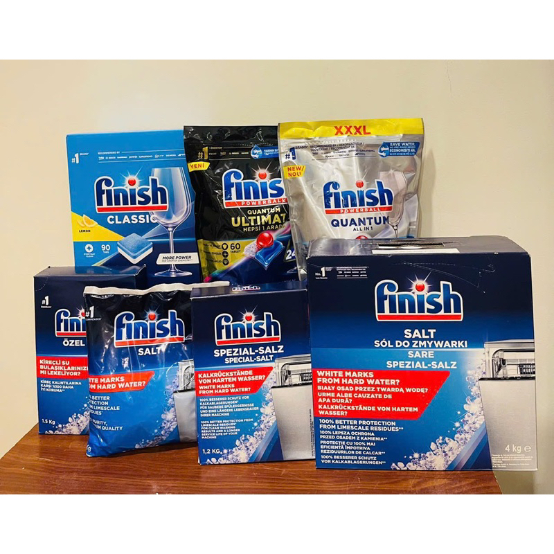 Muối Rửa Chén Finish 4kg - Dành Cho Máy Rửa Chén