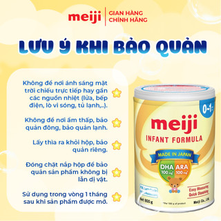[CHÍNH HÃNG] Sữa bột Meiji INFANT FORMULA số 0-1 lon 800g