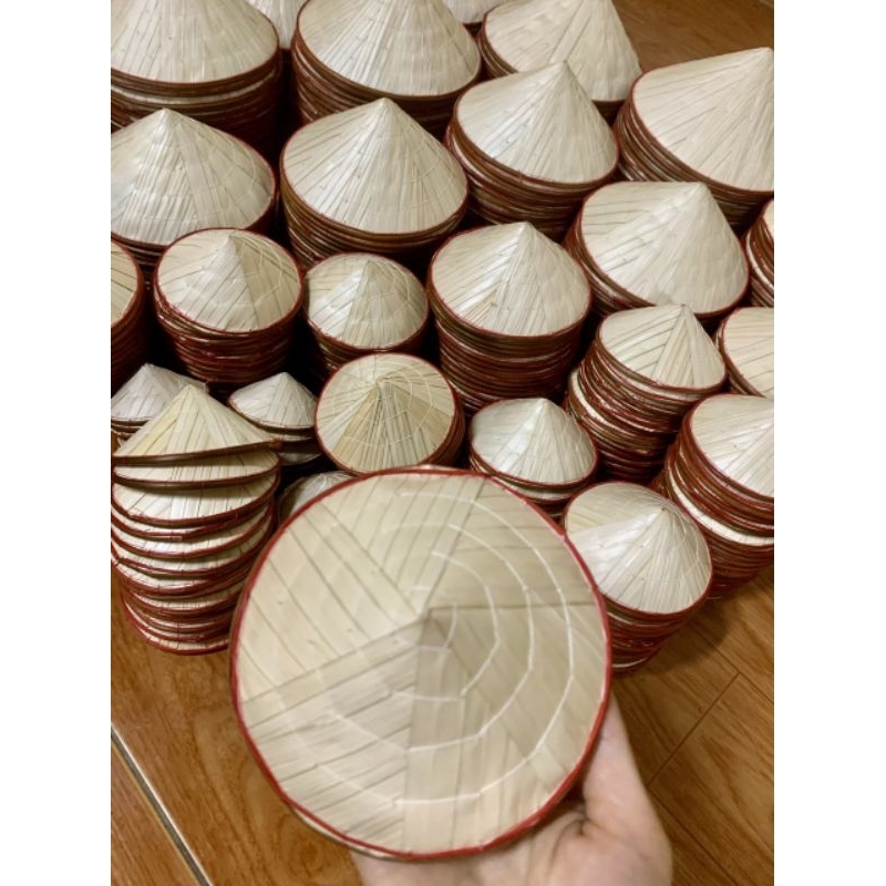 Nón lá trắng, đỏ, xanh, cam...nhỏ đủ size trang trí decor