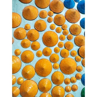 Nón lá trắng, đỏ, xanh, cam...nhỏ đủ size trang trí decor