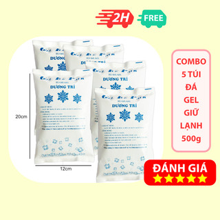 Combo 5 Túi Đá Gel Đá Khô Giữ Lạnh Túi 500g