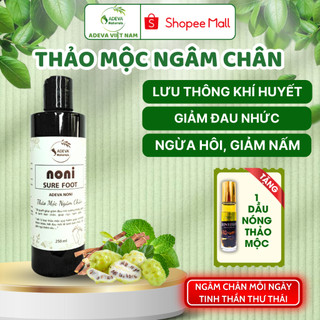 Thảo Dược Ngâm Chân ADEVA SURE FOOT Giảm Đau Nhức Xương Khớp, Tê Bì Chân, Giúp Lưu Thông Máu 250ML