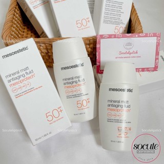 Kem chống nắng thế hệ mới Mesoestetic Mineral Matt Antiaging Fluid Mesoprotech SPF 50+ (50ml) Date 10-2024