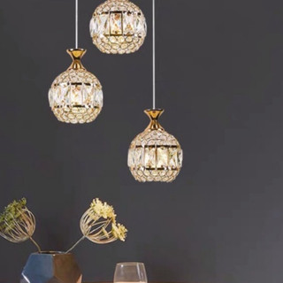 Đèn Thả Bàn Ăn 3 Đèn Trang Trí Pha Lê Hiện Đại TH151