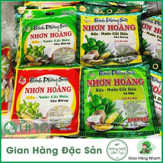 Bánh Phồng Sữa Nhơn Hoàng Bánh Tráng Sữa Lá Dứa, Sầu Riêng Béo Ngon - Út Hà Đặc Sản
