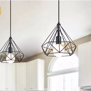 Đèn thả trần trang trí kim cương D250 kèm bóng đèn T033