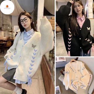 Áo Cadigan Dáng Dài, Áo Khoác Len From Rộng Bigsz Phong Cách Cá Tính Phối Họa Tiết Thêu Màu Siêu Xinh Hàng Qccc shopquac