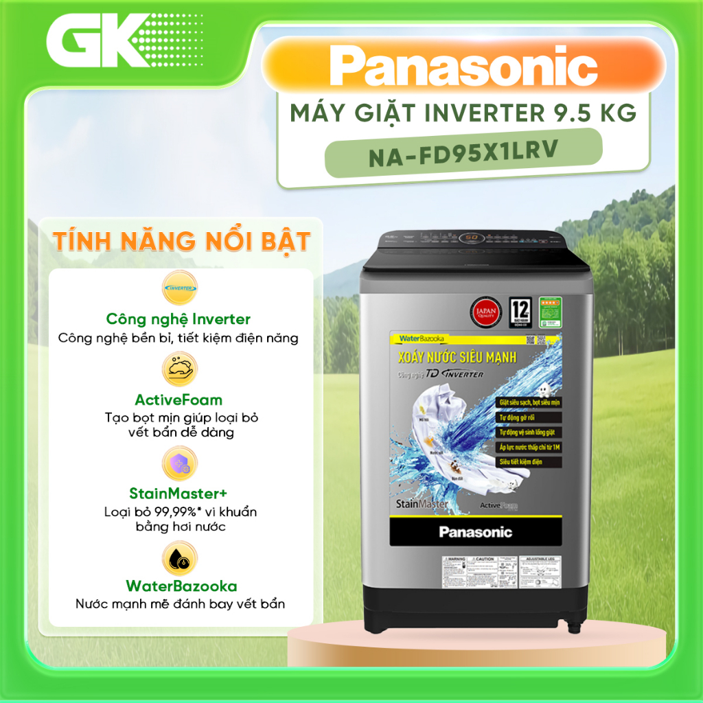 NA-FD95X1LRV - Máy Giặt Panasonic Inverter 9.5 Kg FD95X1LRV