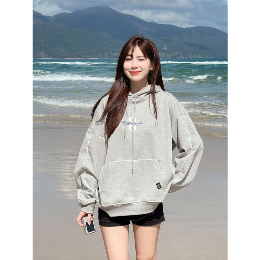 Áo Hoodie Cinder Millennials, Áo Khoác Nam Nữ Form Rộng Thêu Cao Cấp, Local Brand Chính Hãng