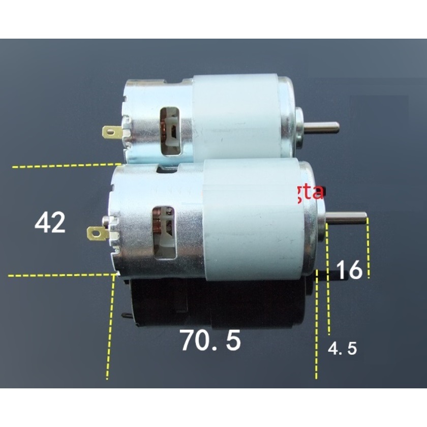Motor 795 12V 2 bạc đạn 180w (động cơ 795 12v 6000-10000 vòng/phút) cao cấp