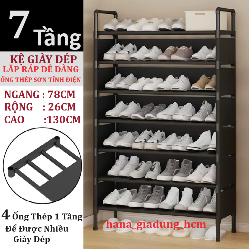 Kệ để giày dép, giá đựng giày dép đa năng thông minh, kệ giày dép, giá kệ để giày dép lắp ráp 6 tầng