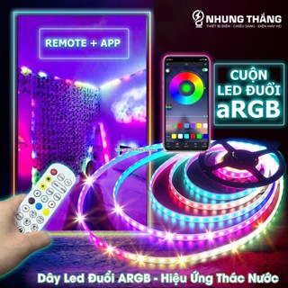  Dây Đèn Led Đuổi ARGB 16 Triệu Màu DL-293 - Hiệu Ứng Thác Nước - Cảm Biến Âm Thanh Trực Tiếp-Điều Khiển Bằng Điện Thoại 