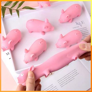 Đồ Chơi Nắn Bóp Tay Đàn Hồi Giảm Stress Hình Chú Heo Lợn Màu Hồng Hường Co Dãn Dẻo An Toàn [Moontoy]