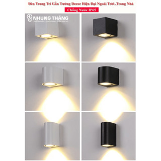  Đèn Hắt Tường Chống Nước 2 Đầu Chiếu Sáng DT-1842 10W Ánh Sáng Vàng Thân Nhôm - Trang Trí Ngoài Trời 