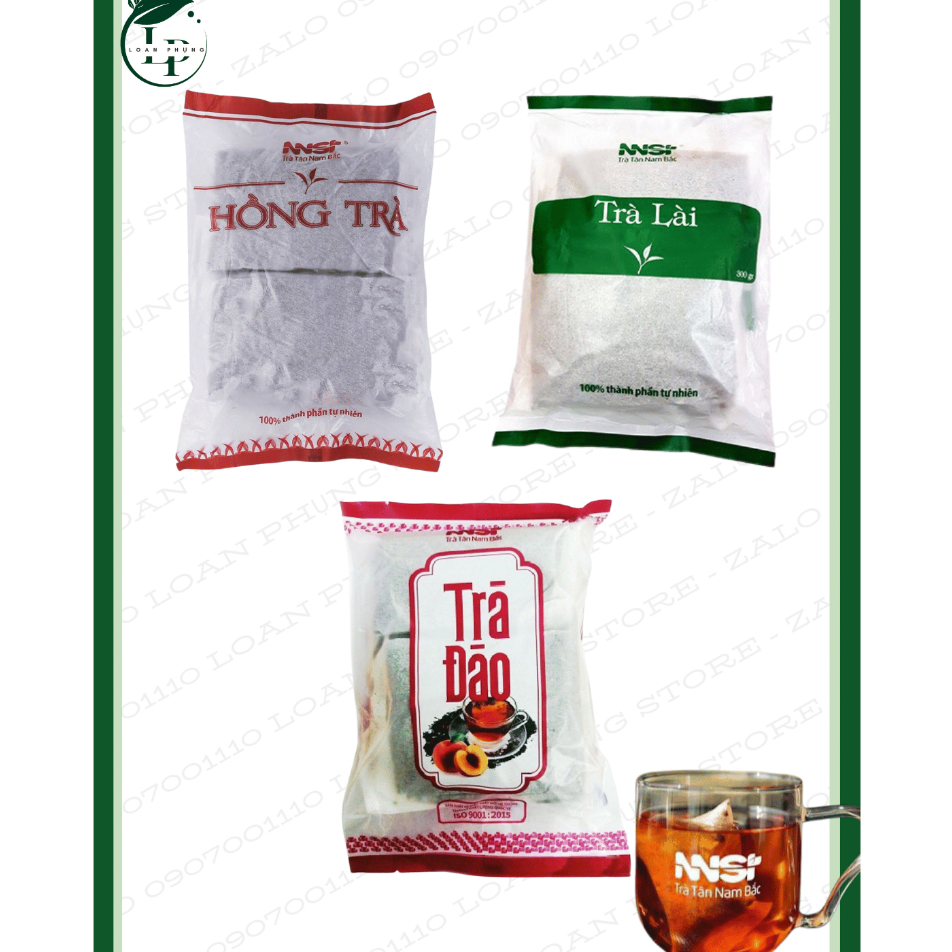 Trà Tân Nam Bắc (lục lài, hồng trà, trà đào) gói 300