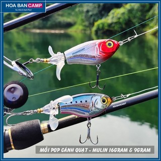  Mồi Pop Cánh Quạt Câu Cá Măng Lóc Bông Vược - Mulin | 9g & 16g 