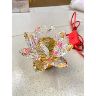 Đèn Sen Pha Lê Gắn Chân Đồng Size Số 0 - 7Màu ( Giá 1 Cái ) ✨