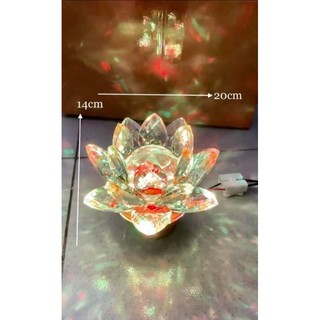 Đèn Sen Pha Lê Gắn Chân Đồng Size Số 0 - 7Màu ( Giá 1 Cái ) ✨