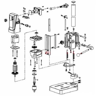 Khoan bàn Mini bench drill 710W cao cấp