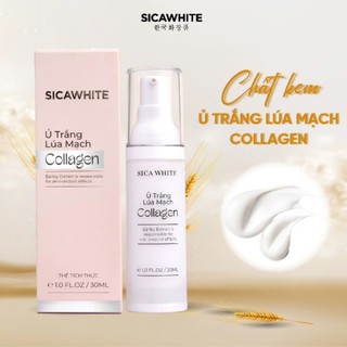  Kem ủ trắng lúa mạch Collagen Sica White 30ml dành cho da mặt cấp ẩm sáng da giảm nám mở thâm Sạm 