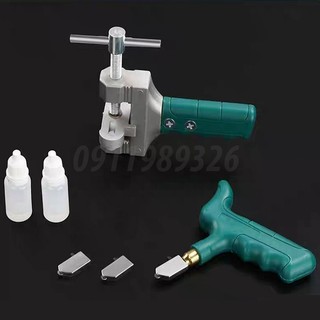 Dao cắt gạch men và kính kèm theo kẹp bẻ tách gạch kính cao cấp