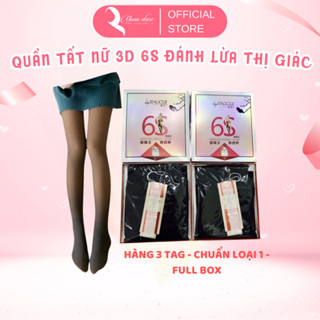 Quần tất nữ 3D 6S đánh lừa thị giác, thật chân co giãn đàn hồi siêu tốt QT01