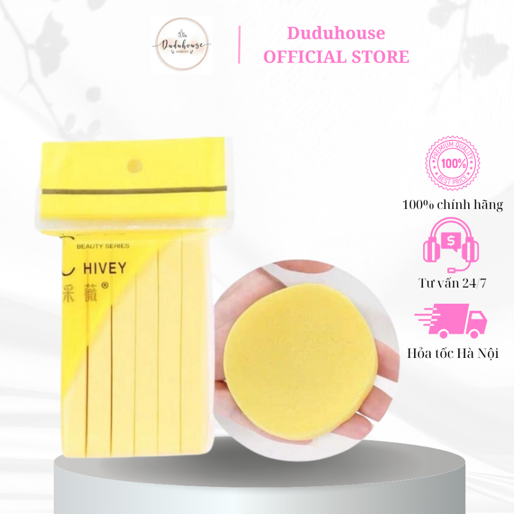 Mút Nở Rửa Mặt Chivey 12 miếng