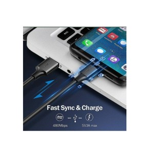 Cáp sạc USB 2.0 to USB-C dài 3m Ugreen 60826  (hỗ trợ sạc 3A)