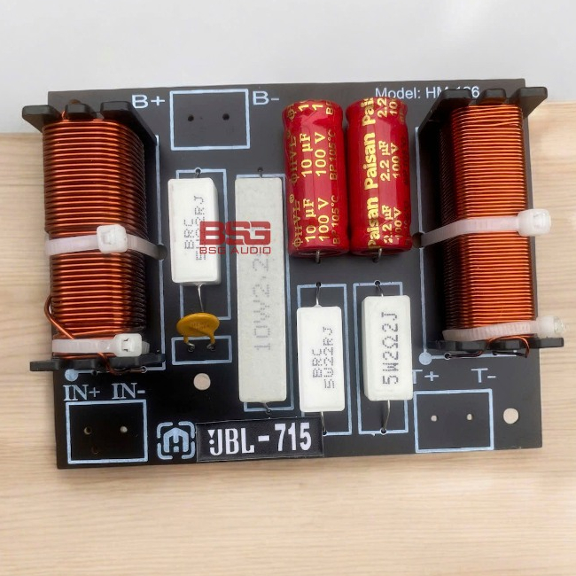 MẠCH  PHÂN TẦN LOA 2 WAY JBL-126 SỬ DỤNG CHO LOA KÉO LOA KARAOKE GIA ĐÌNH (GIÁ 1 CHIẾC)
