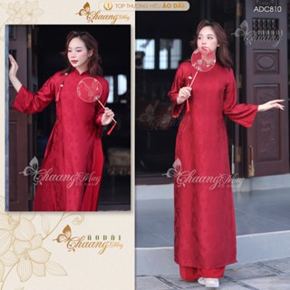 Áo dài cưới cô dâu cổ pháp phục Việt dáng suông xưa truyền thống may sẵn 4 tà dự tiệc cưới hỏi sự kiện lễ tết đẹp ADC810