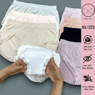 ĐỒ LÓT NỮ BIGSIZE EMYNOIY ( 50-95KG). SET 5 QUẦN BIGSIZE ÔM BỤNG, CO GIÃN THOÁNG MÁT - MÃ 1323.