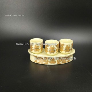 Chén Thờ Màu Vàng ngà , chén đựng nước