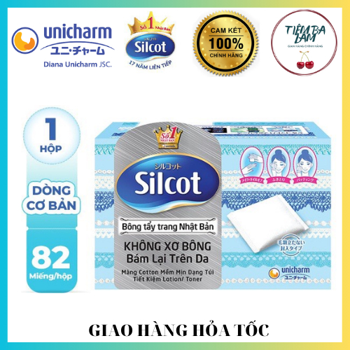 Bông tẩy trang Silcot 82 miếng