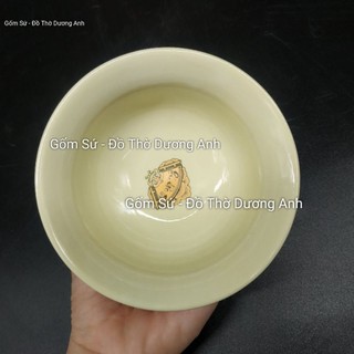 Bát cơm thờ PHÚC LỘC THỌ màu Vàng Ngà
