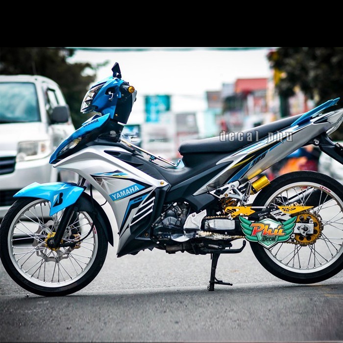 Tem rời Exciter 135 bạc xanh
