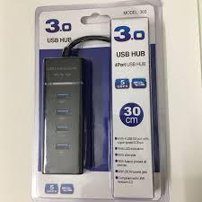 Bộ chia cổng Usb 4 cổng 3.0 hub 7 cổng usb cho máy tính laptop ổ cắm điện có đèn led tiện dụng