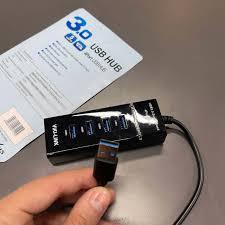 Bộ chia cổng Usb 4 cổng 3.0 hub 7 cổng usb cho máy tính laptop ổ cắm điện có đèn led tiện dụng